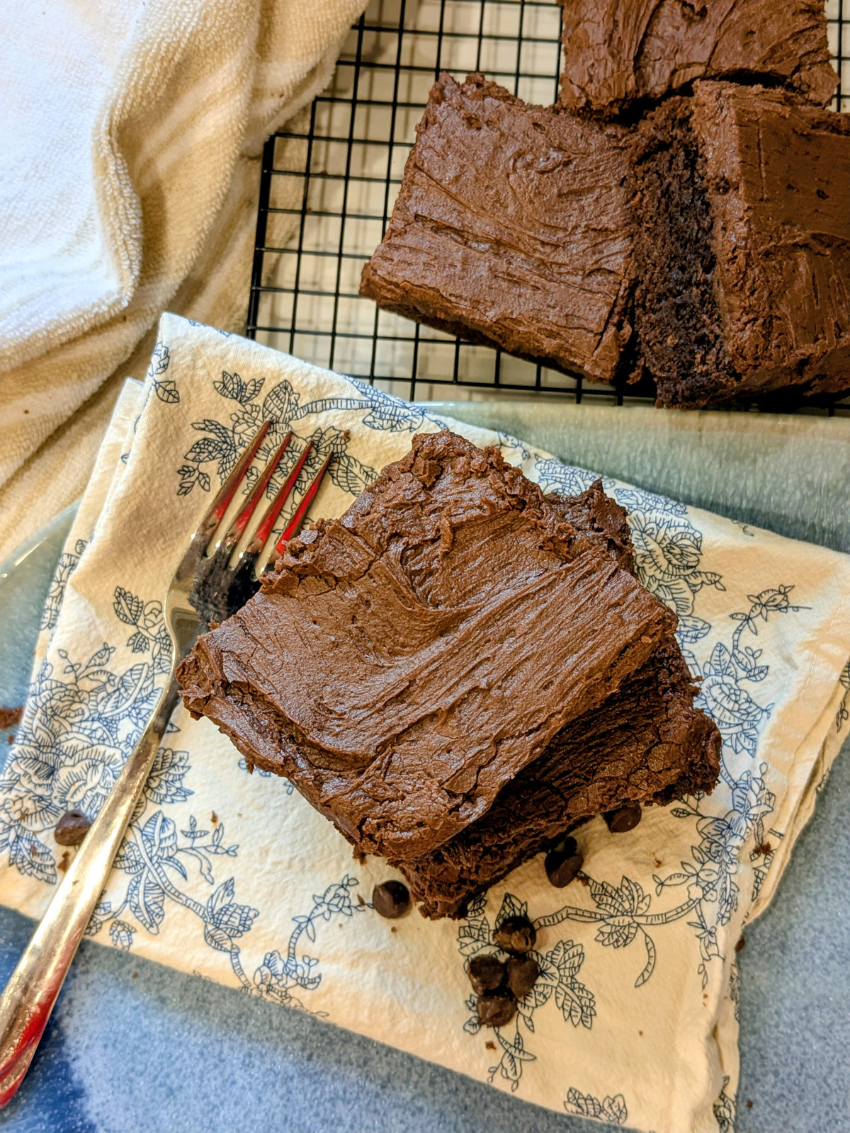 Frosted Fudge Brownie (one full pan, 9x9)